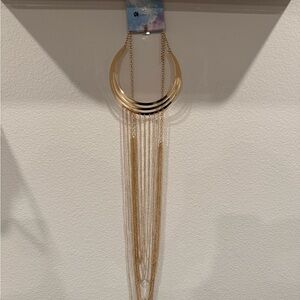 Elegant Gold Necklace with Fringe by [Brand]
